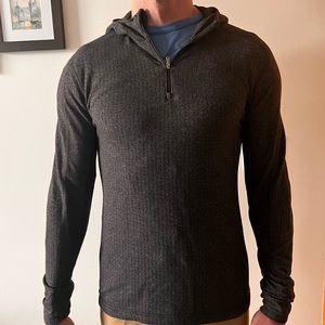 Lululemon Men’s Quarter Zip Hoodie Pullover - Medium, Grey